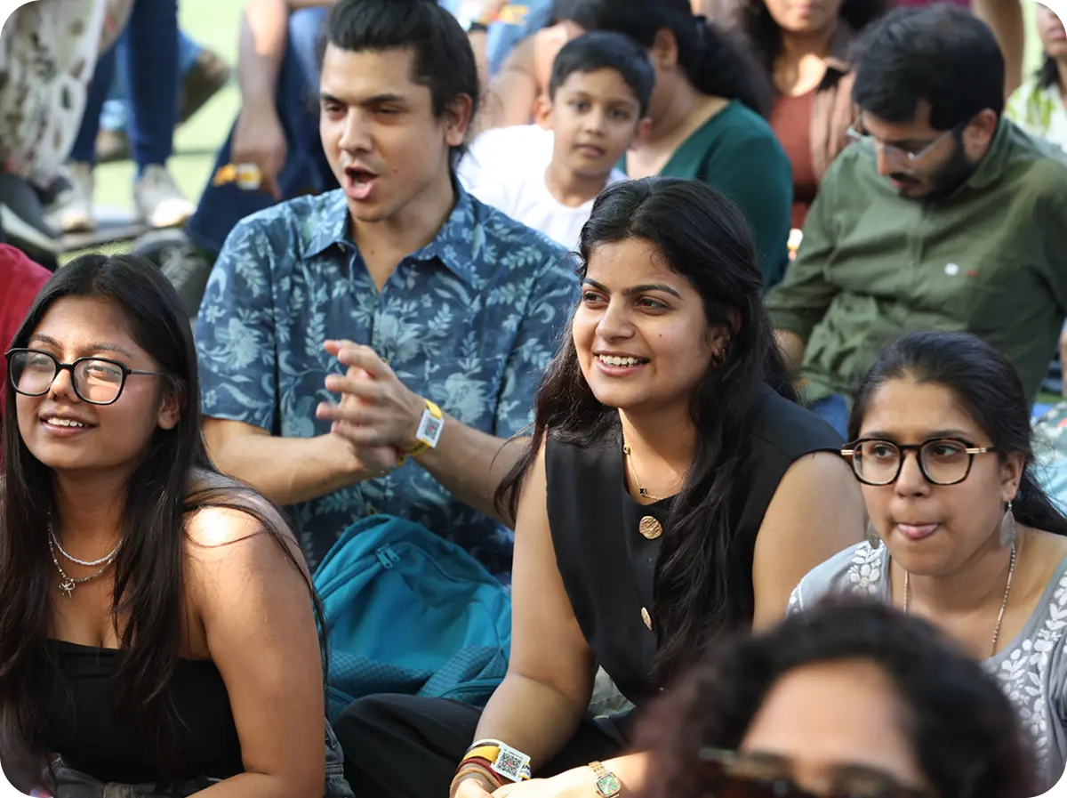 Audience enjoying the concert